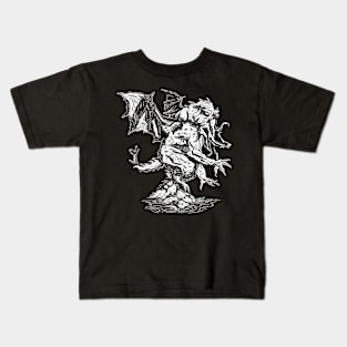 Cthulhu, Lovecraft, HEJK81, white Kids T-Shirt